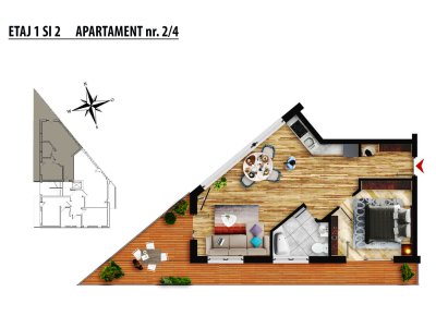 Apartament 2 Camere - 2A